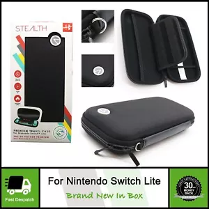 Black Protective Hard Travel Carry Case Cover For Nintendo Switch Lite Console - Picture 1 of 6