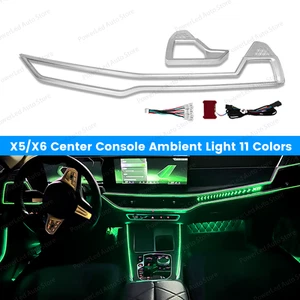 For BMW X5 X6 X7 G05 G06 G07 Center Console LED Ambient Light Trim 11 Colors - Picture 1 of 18