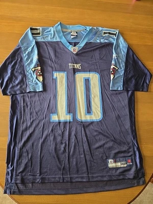 Tennessee Titans Vince Young Reebok Authentic Blue Jersey Size XXL - Image 1 of 4
