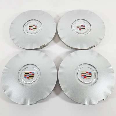 Juego de 4 tapas centrales pintadas plateadas GM # 09599024 2010-2016 Cadillac SRX # 4665 Foto 1 de 4