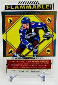 2024-25 Upper Deck Hockey Synergy Cale Makar FLAMMABLE #FL-21 SSP Avalanche - Bild 1 von 2