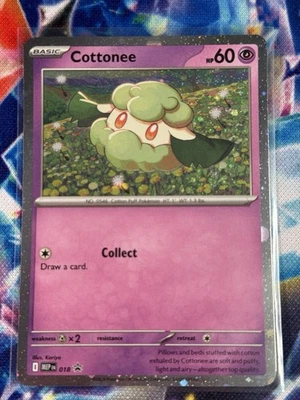 Pokémon Cottonee #018 Phantasmal Flames Black Star PROMO Rare Foil Holo Hot - Image 1 of 3