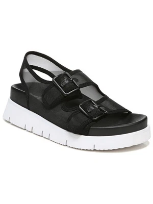 BAR III Womens Black Mesh Sport Kiwi Round Toe Wedge Buckle Sandals 9.5 M - Image 1 of 4