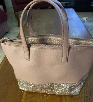 Kate Spade New York Greta Court Glitter Penny Tote in Dusty Peony - Изображение 1 из 2