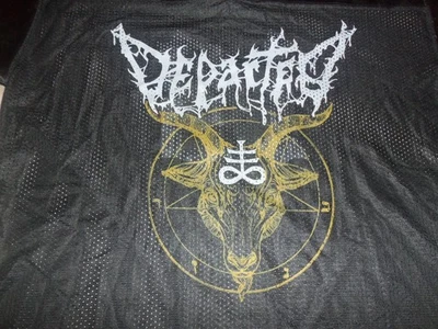 CAMISETA DE MALLA METÁLICA HARDCORE/DEATH DEPARTED HELL ON EARTH 18 RARA talla grande Foto 1 de 4