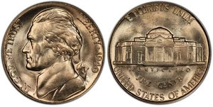 1940 D Jefferson Nickel ~ Stempelglanz Gem Stempelglanz ~ 5c US Münze ~ - Bild 1 von 1