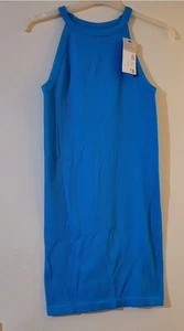 BNWT Ladies Primark Blue Summer Bodycon Dress Size 10/12 - Picture 1 of 2