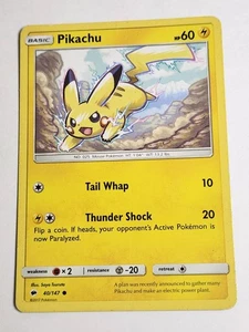 Pikachu 40/147 Sm-Burning Shadows Regular - Picture 1 of 2
