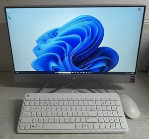 HP 24-dp0002na 23.8" All-in-One PC - AMD Ryzen 5, 256GB SSD, Win 11 - Silver - Picture 1 of 9
