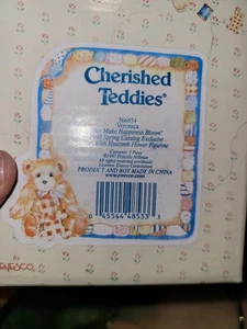 Cherished Teddies  Veronica "You Make Happiness Bloom" 1997 In Box - Picture 1 of 4