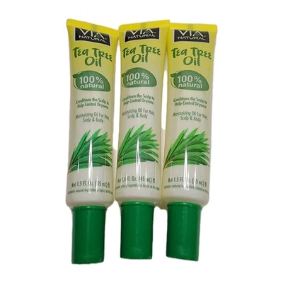 VIA NATURAL Ultra Care Aceite de Árbol de Té PIEL DE CABELLO, CUERPO 1.5 oz Lote 3  Foto 1 de 4