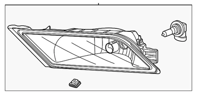 Genuine Honda Fog Lamp Assembly 33901-TK8-A01 - Image 1 of 2