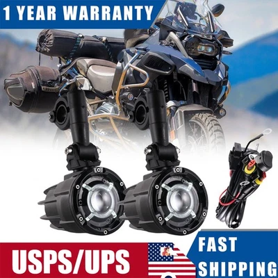 Foco antiniebla LED auxiliar completo para BMW R1250GS R1200GS F800GS F700GS F650 Foto 1 de 4