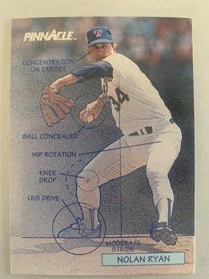 1992 Pinnacle #618 NOLAN RYAN Blueprint Texas Rangers NRMT+ FREE SHIPPING! - Image 1 of 3