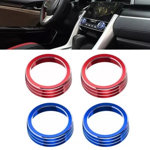 Add a Touch of Style to Your For Honda Civic 10th Gen with AC Knob Ring Cover - Picture 1 of 34