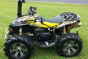 Can am RENEGADE 800 1000 R X graphics sticker kit full coverage #3500 Yellow - Bild 1 von 4