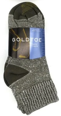 Paquete de 6 calcetines deportivos GoldToe para hombre cojín algodón zapato talla 6-12,5 Foto 1 de 4