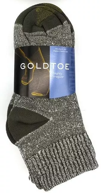 GoldToe 6 Pack Men's Athletic Quarter Socks Cushion Cotton shoe size 6-12.5 - Image 1 of 4