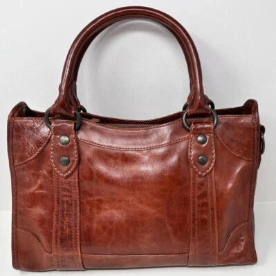 Bolso de mano Frye de cuero Melissa ~ arcilla roja Foto 1 de 4