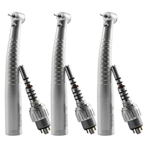 3 Dentaire Dental Fiber Optic High Speed Handpiece Turbine + 6 Hole Coupler - Picture 1 of 12