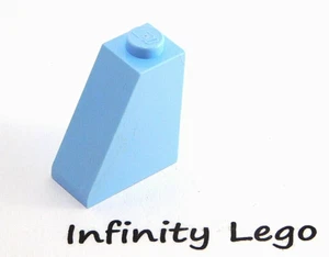 10 LEGO Bright Light Blue Slope Brick 1 x 2 x 2 (60481) - (10 Pieces) - Picture 1 of 1