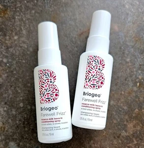 2-1.75 oz Briogeo Farewell Frizz Rosarco Milk Leave-In Conditioning Spray NEW - Picture 1 of 2
