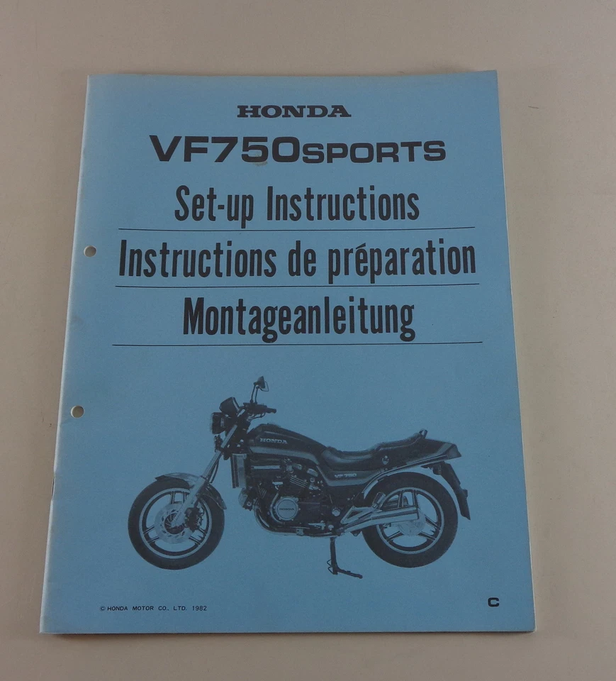 Manual De Montaje / Set Up Honda VF 750 SPORTS Stand 1982 - Imagen 1 de 1