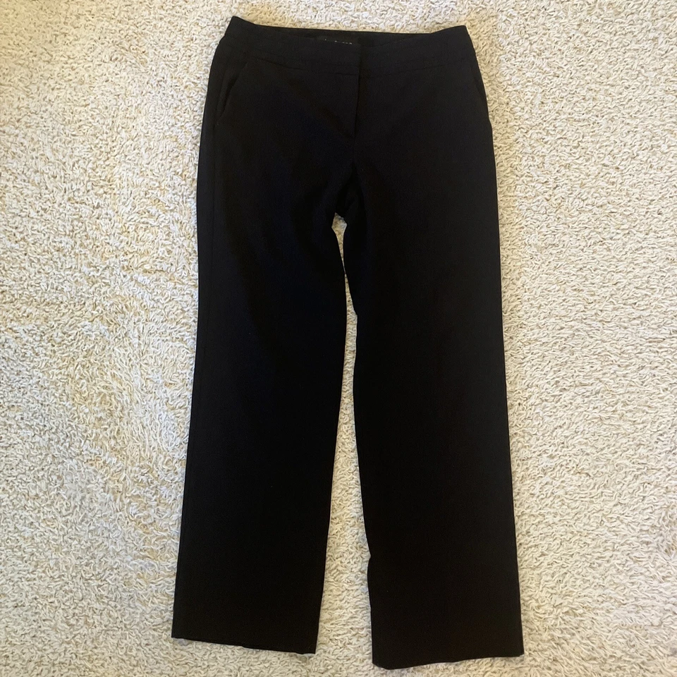 Sharagano Black Clasp Closure Wide Leg Mid Rise Formal Dress Pants Women’s 8 - Image 1 of 4