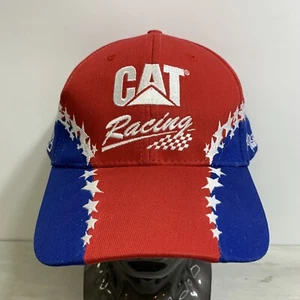 CAT Caterpillar Racing Red White Blue Ward Burton #22 Hat Caps Snapback Nascar - Picture 1 of 11
