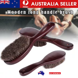 Clothes Brush Garment Brush with Soft Horsehair and Wooden Handle for Coat - Picture 1 of 6