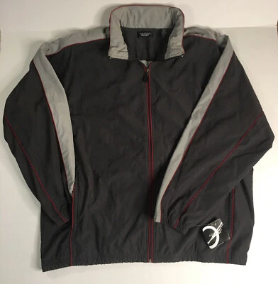 Chaqueta Ashford Sport XL para hombre con capucha gris y gris claro con detalles rojos nueva con etiqueta Foto 1 de 4