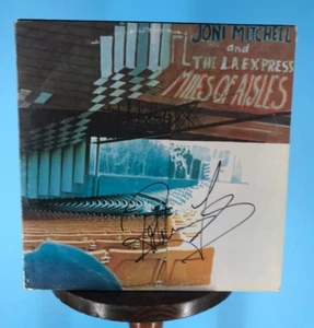 Joni Mitchell Robben Ford Signed Miles of Ashes 1974 Vinyl 12"Double Album AB202 - Picture 1 of 8