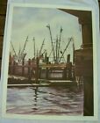 Jon Reich Art Gallery  "Shrimp Boats"  Print Of Water Color Original Edition 300