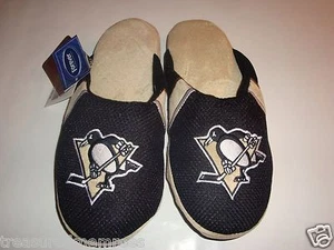 NHL Pittsburgh Penguins Team Jersey Indoor/Outdoor Slippers ~ Size Large ~ NWT  - Picture 1 of 12