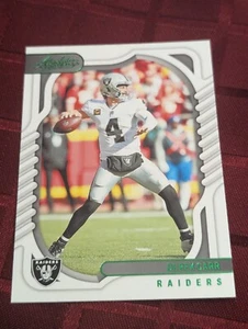 2022 Panini Absolute Football Derek Carr Green Card #63 Las Vegas Raiders - Picture 1 of 2