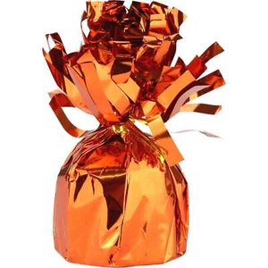 11cm Metallic Orange Foil Helium Balloon Weight Holder Party Supplies - Picture 1 of 1
