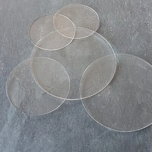 PLEXIGLAS RUND Ø 70 mm 3 - 10 mm ACRYLGLAS TISCHSCHEIBE DECKEL GLASKLAR RONDE - Bild 1 von 3