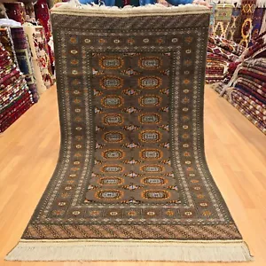 Alfombra de lana natural hecha a mano 111x180 cm - 4x6 pies alfombra vintage anudada a mano - Imagen 1 de 14