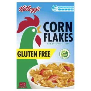 Kelloggs CORN FLAKES - GLUTEN FREE 270g - NEW Cereal BOXED Milk Breakfast - Picture 1 of 1