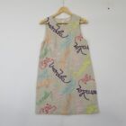Gorman Linen Embroidered Dress Ladies UK 10 Multicoloured Linen Sleeveless 