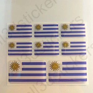Sticker Uruguay Resin Domed Stickers Uruguay Flag 3D Vinyl Adhesive Decal Car - Imagen 1 de 3