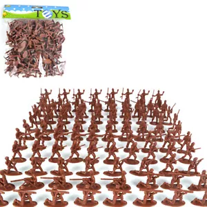 100 Pcs Plastic Toy Soldiers Classic Wars Toys for Kids Birthday X ZS - Picture 1 of 11