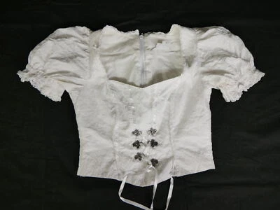 Trachtenmieder mit Schnürung Spitze Borte und Stretch Country Line Mieder Gr.36 - Bild 1 von 4