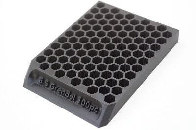 Bullet tray Reloading Block 6.5 Grendel Dillon Hornady RCBS 3D Frankford 100pc - Image 1 of 4