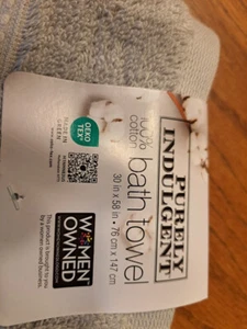 Rein verwöhnend 100 % Baumwolle Badetuch 30 x 58 Zoll hellgrau 30" x 58" - Bild 1 von 3