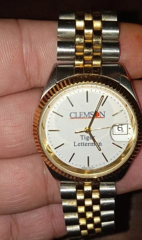 Clemson Tiger Letterman Player Issued Watch Justin Watts Football 2000 VTG NCAA Cover