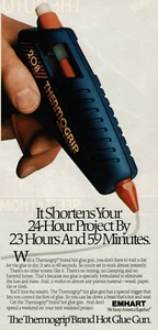 1985 Vintage Print Ad Emhart The Thermogrip Brand Hot Glue Gun It Shortens Your - Picture 1 of 2