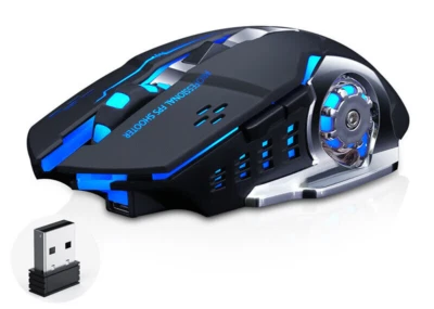 Computer Mouse Q13 Portable Gaming Mouse 2.4 Wireless Mouse Optical Wireless - Image 1 of 4