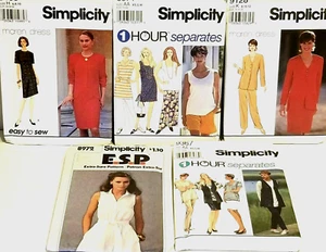 Vintage Schnittmuster 5 Stück Simplicity Damen Kleid Anzug Rock Top - Bild 1 von 6