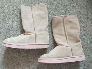 skechers boots womens pink